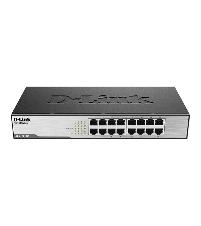 Switch 16 Puertos 10/100Mbps no Gestionable reacondicionado