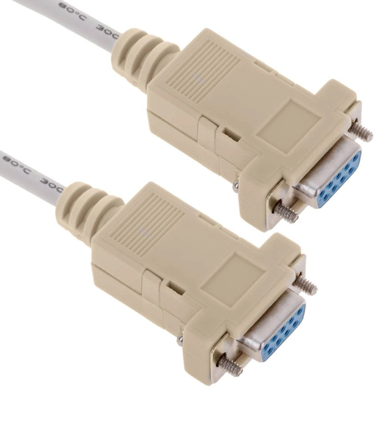 Cable Serie Null-Modem 1.8m (DB9-H/H)